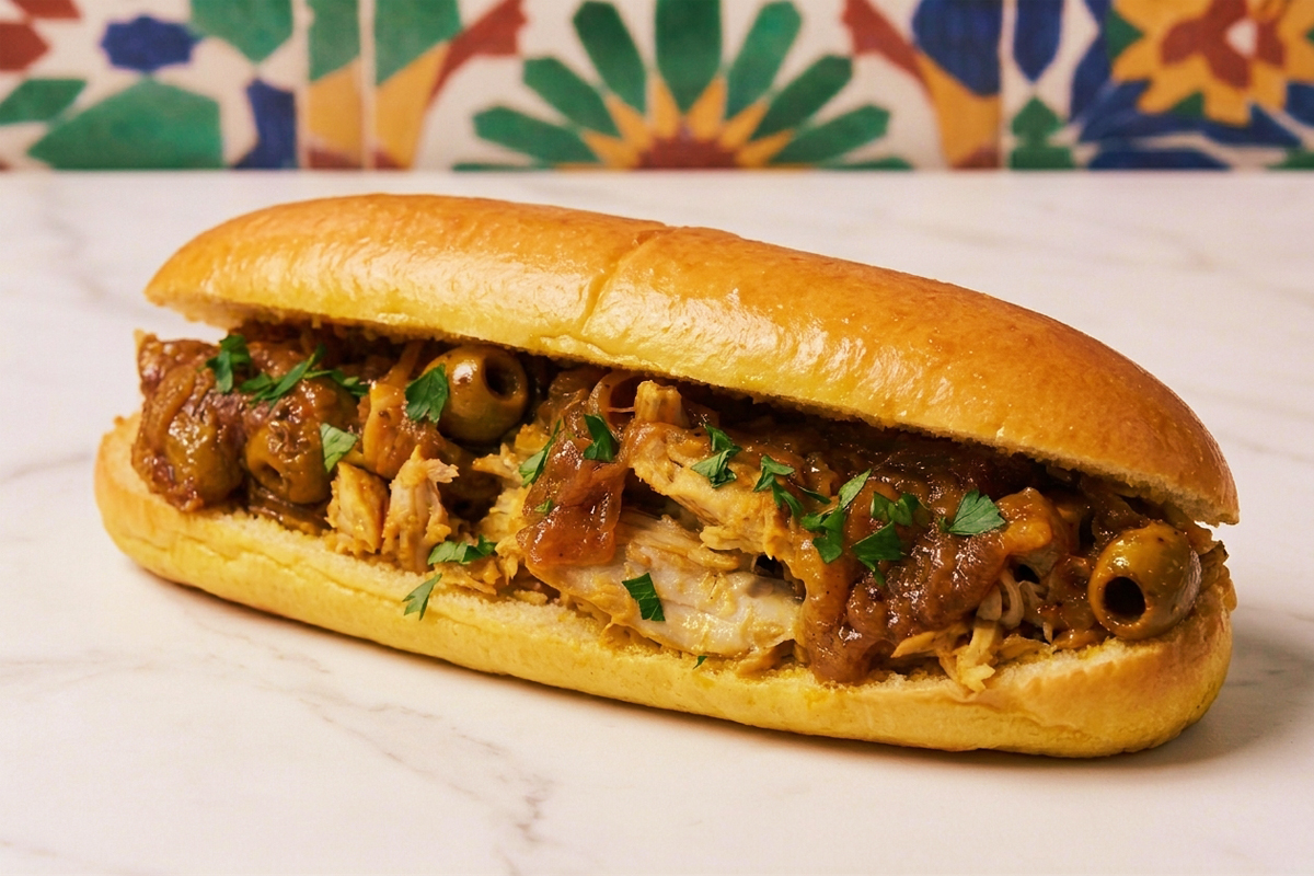 Sandiwch Poulet Olive coderak